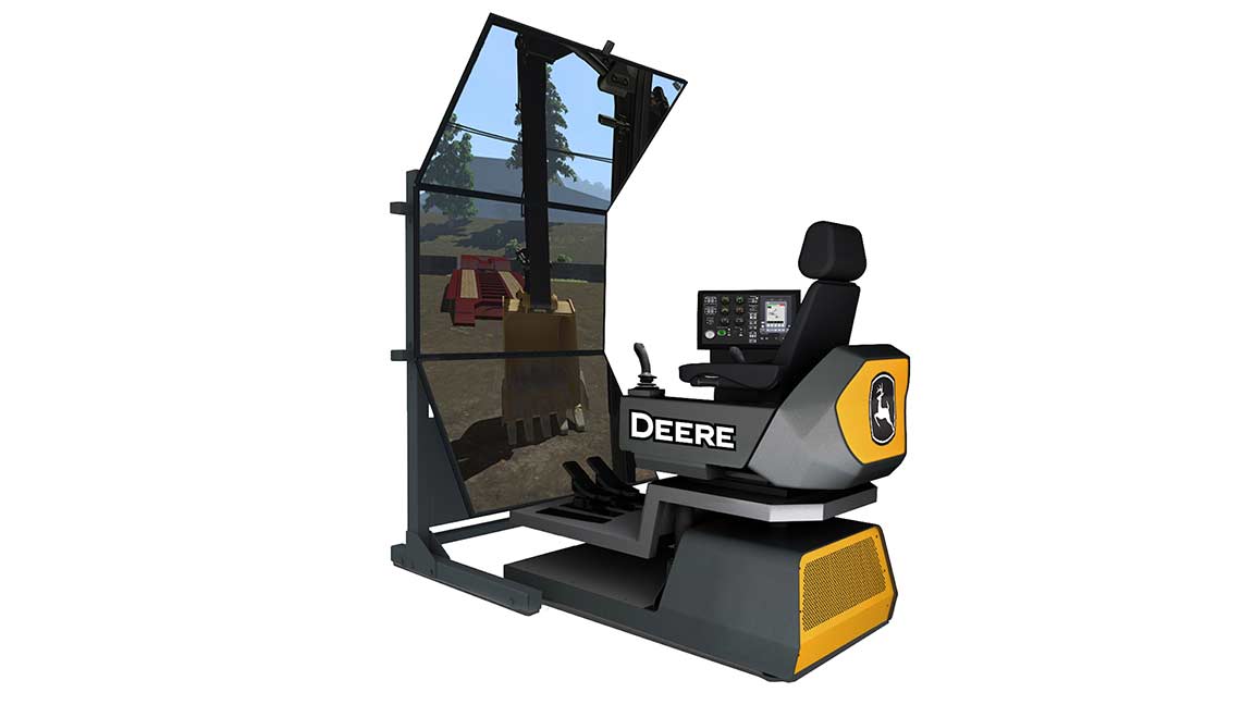 JDCE-Simulator Excavator Control with Vertical Screen