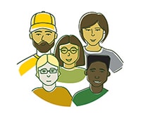 cartoon family