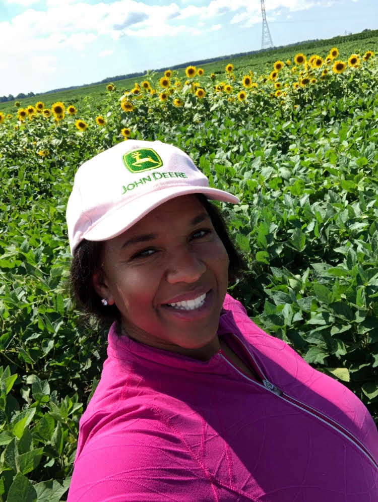 FFA alumni Dr. Fields researches soybeans varieties on Purdue University’s farm.