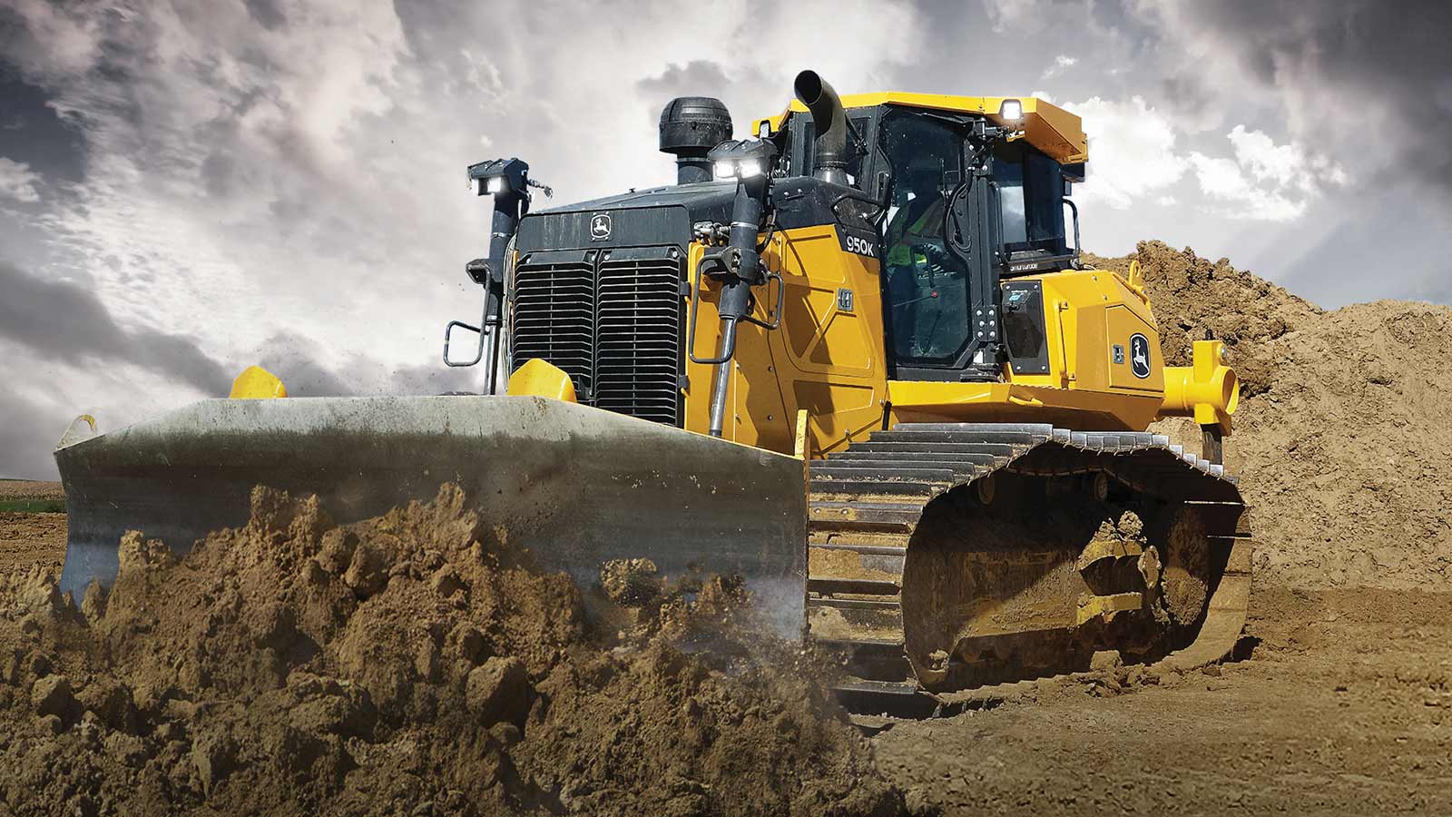 Largest North American Power Angle Tilt Dozer Has Smartgrade - 950k d!   ozer on worksite