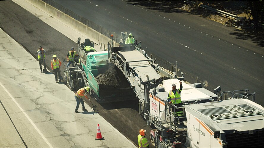 Cold-in Recycler in the works on a roadway