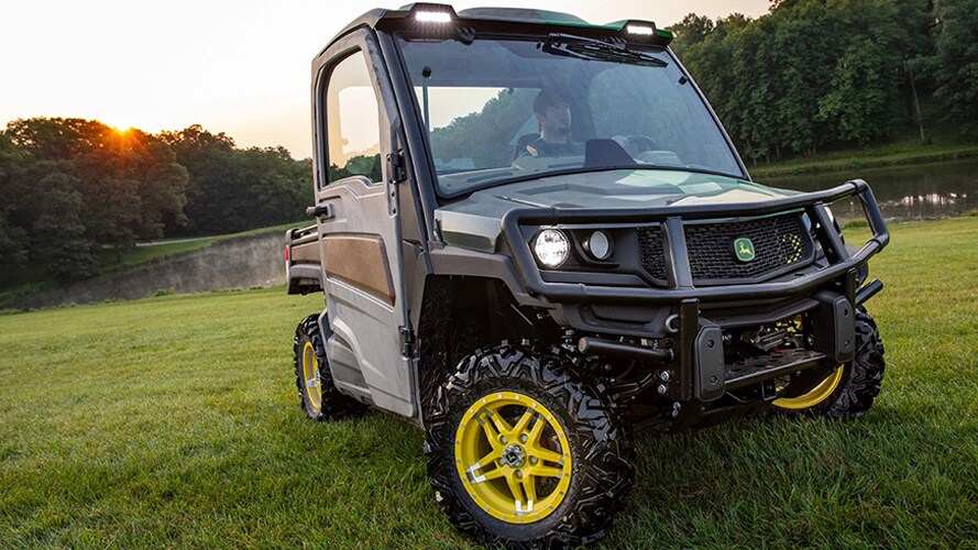 A conceptual Gator UTV created by John Deere and Ford using recycled materials to create the parts