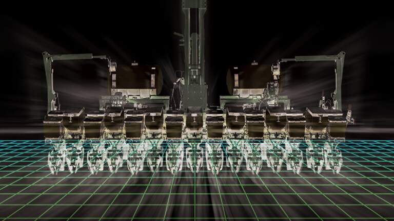 A digitized view of John Deere upgrades applied to a used machine