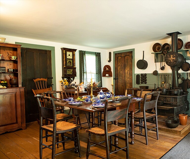 The interior of the John Deere family home