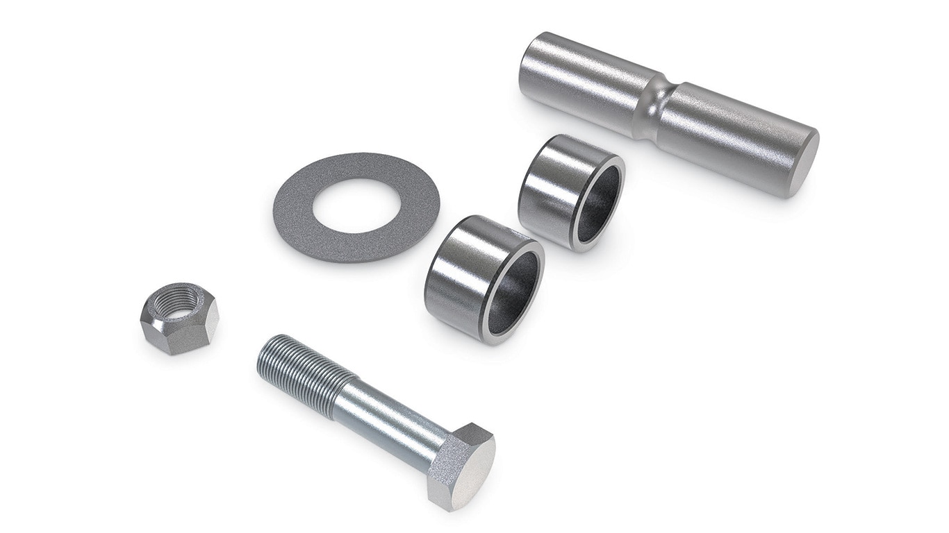 main opener pivot pin and bushing kit for a John Deere air seeder