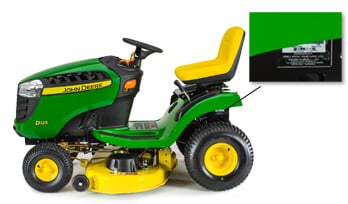 side-view of a riding mower