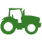 Green tractor icon