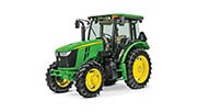 Studio image of a tractor on a white background.