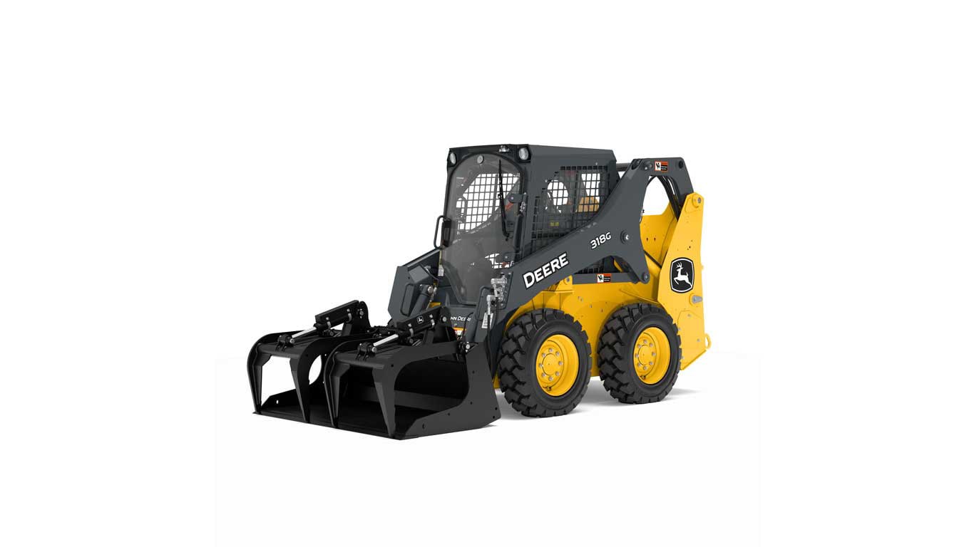studio rendering of a 318g Skid Steer GS668B