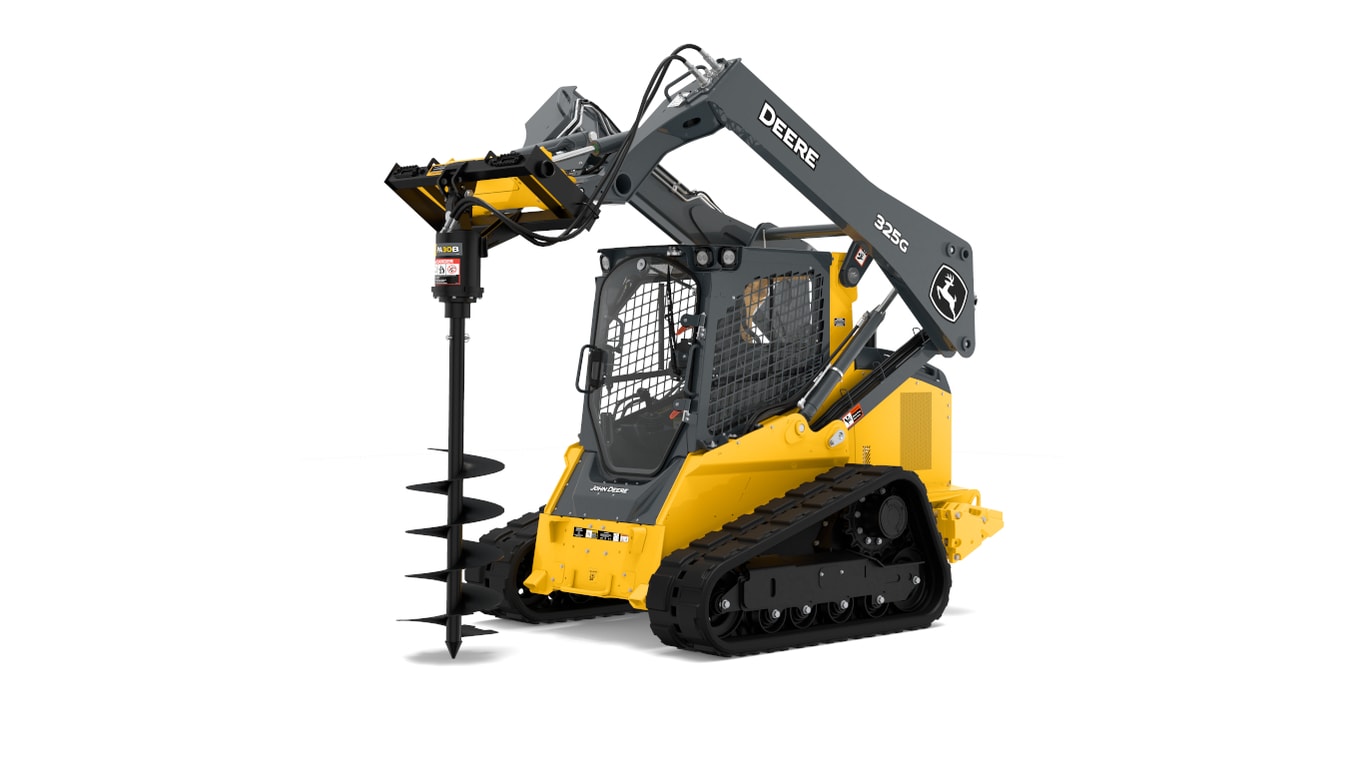 PA30B auger attachment on 325G Compact Track Loader
