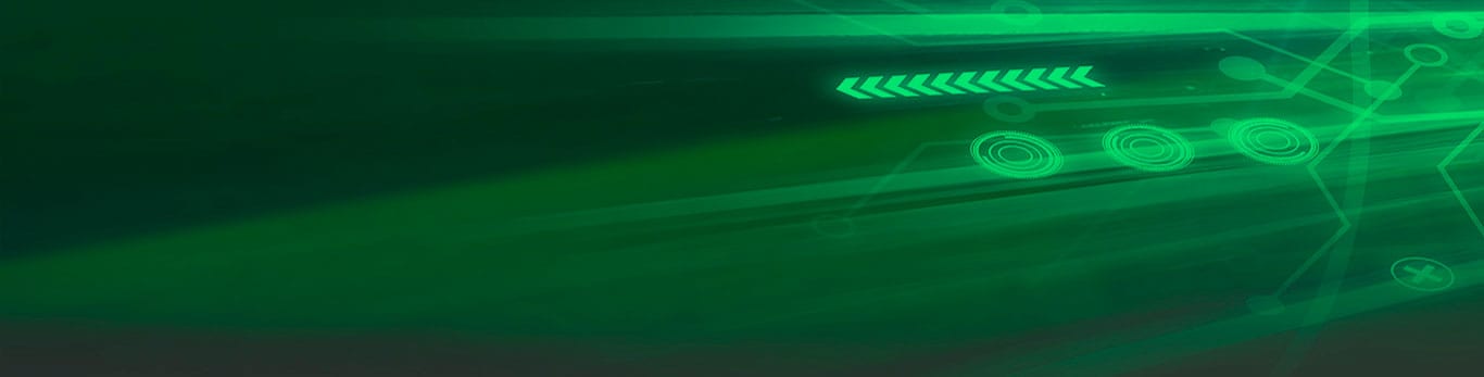 Green background with graphics depicting data transfer.