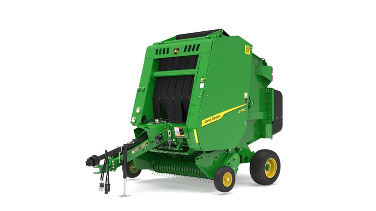 Front-left view of the 451E Baler