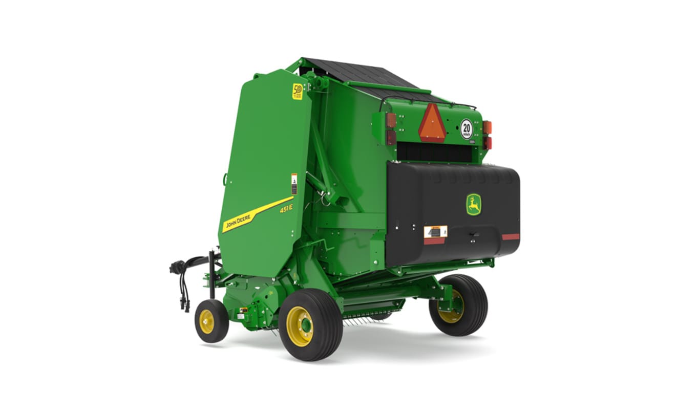 Rear-left view of the 451E Baler