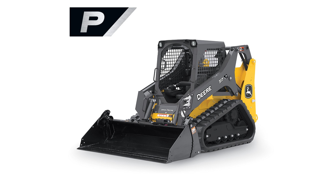317 P-Tier compact track loader on white background