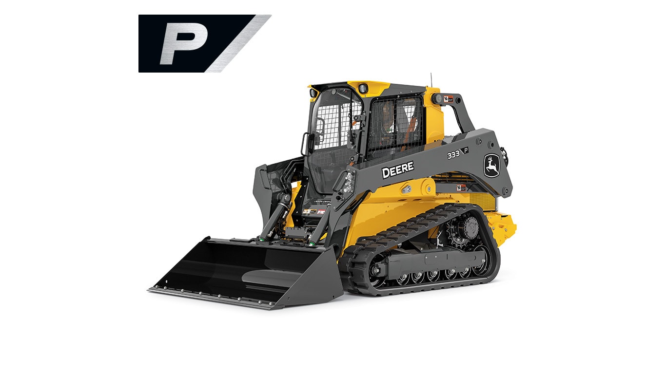 333 P-Tier Compact Track Loader with white background.