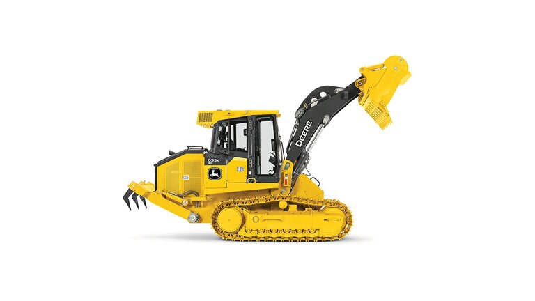 655K Crawler Loader with white background.