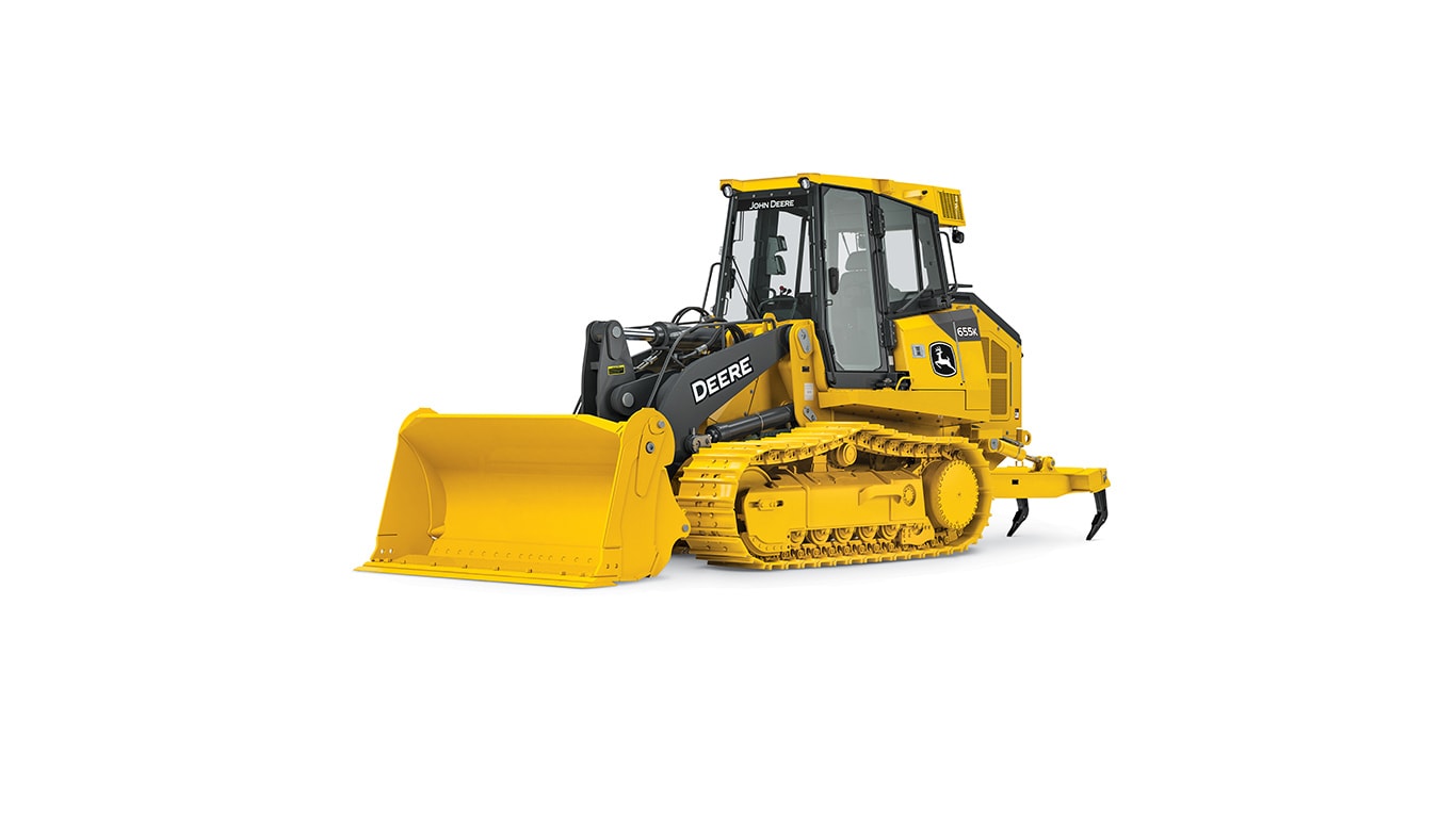 655K Crawler Loader with white background.