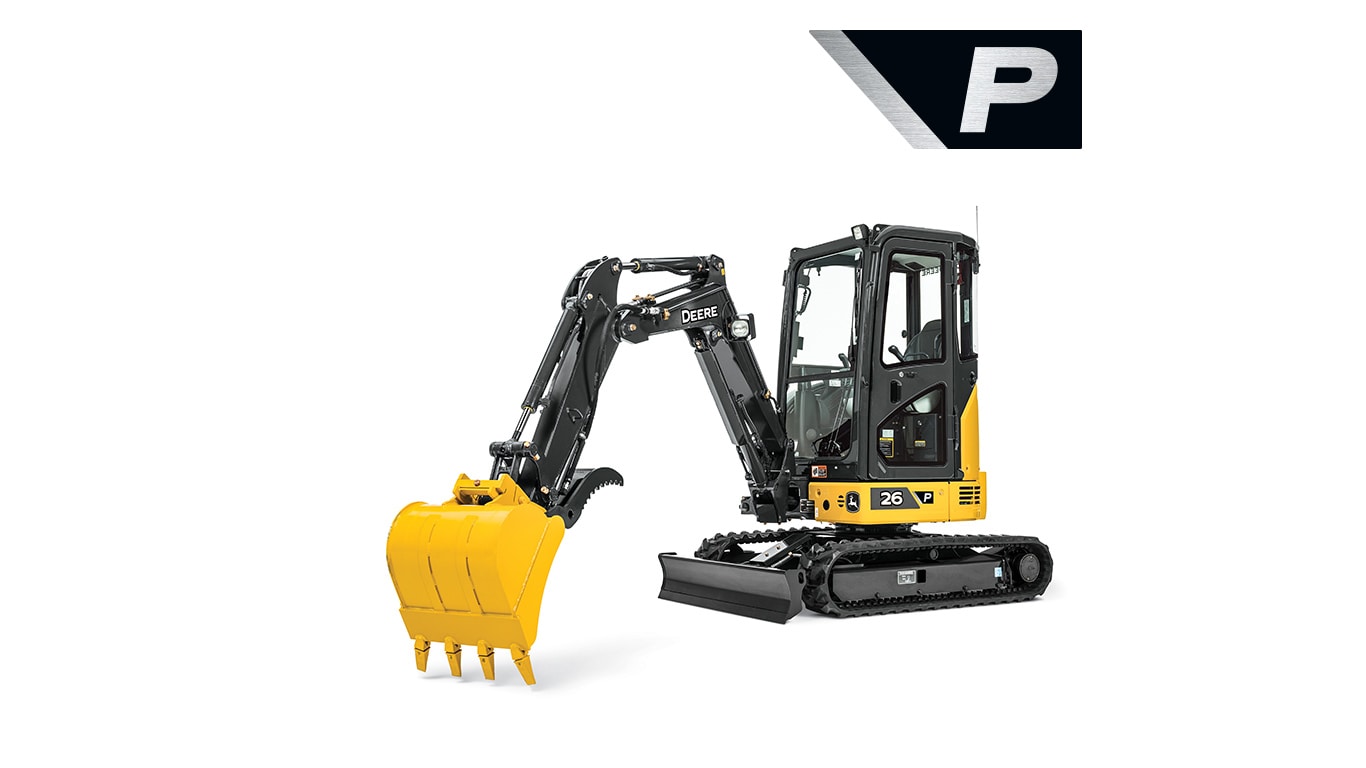 Studio image of a 26 P-Tier Excavator