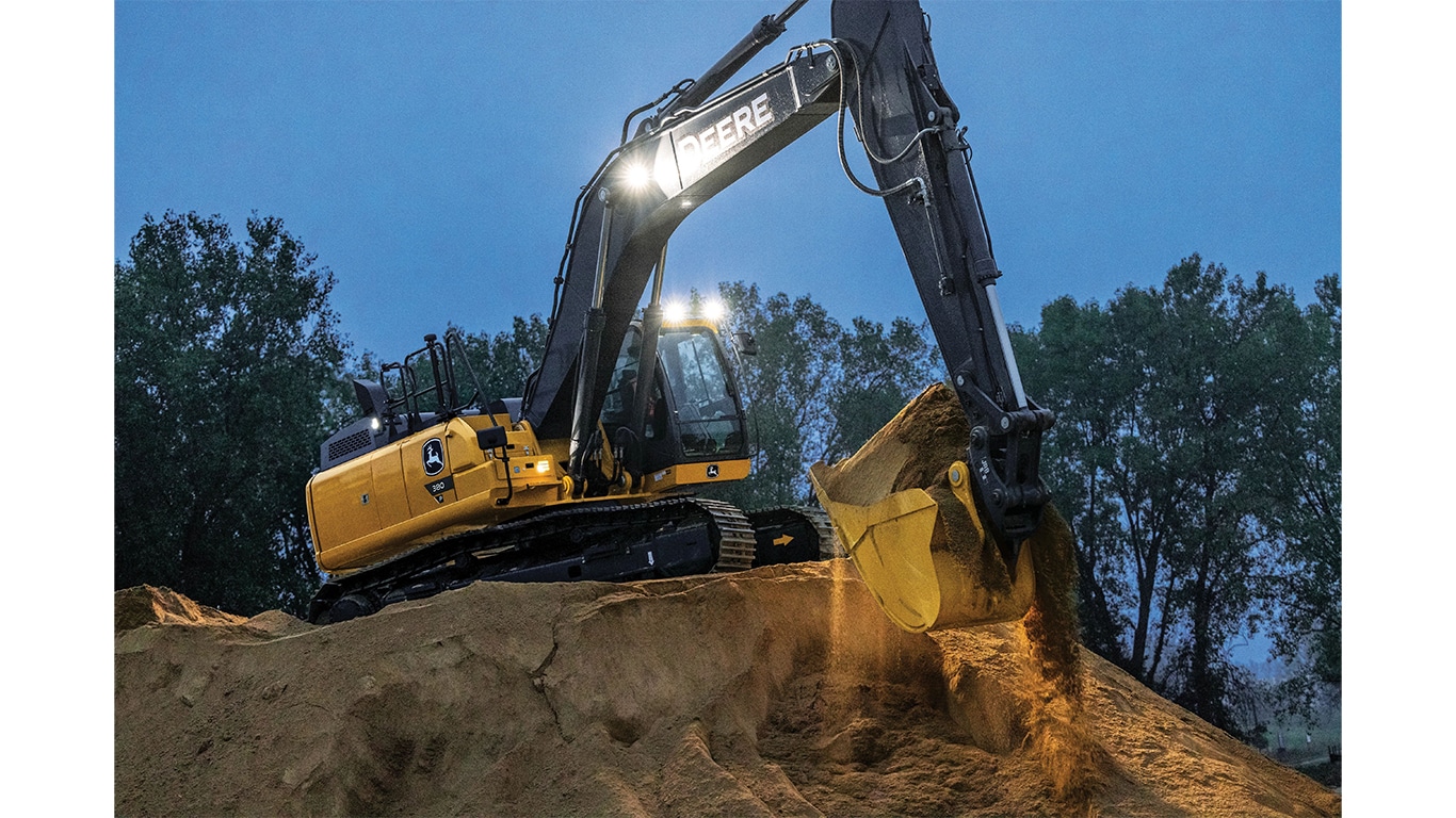 John deere 380g excavator with sales working hydraulics