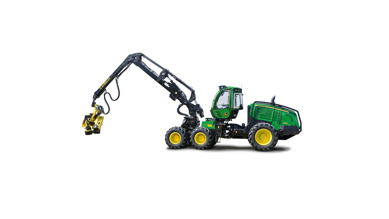 Imagen de estudio Cosechadora con Ruedas 1270G 6W.