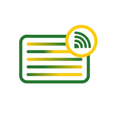 Document with wifi icon