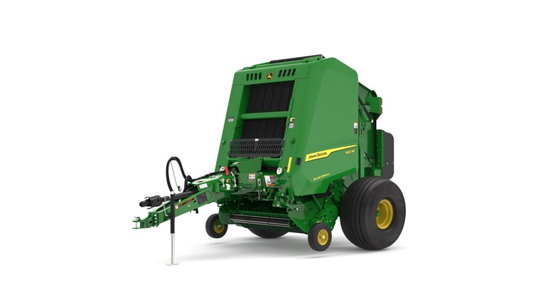 Front left facing 461M Round Baler on a white background
