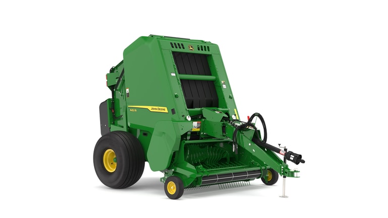 Front right facing 461R Round Baler on a white background