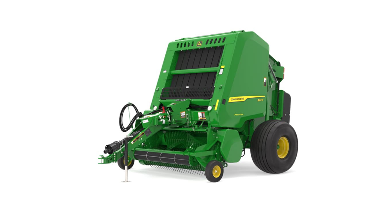 Front left facing 561R Round Baler on a white background