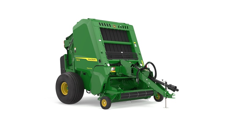 Front right facing 561R Round Baler on a white background