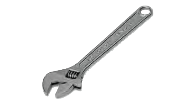 Adjustable Wrench Non-slip Rubber Strap High Handle Repair Tool Carbon Steel USA