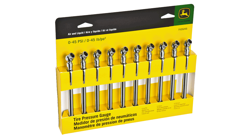 ten piece Tire Gauge Display Pack