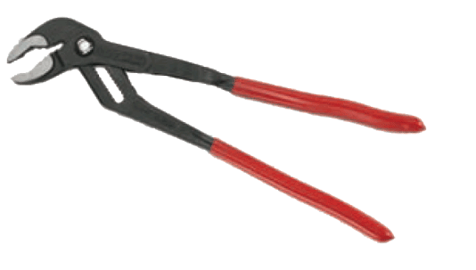 cobra pliers with red handles