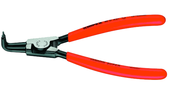 Retaining ring pliers with orange handles