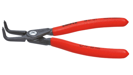 Retaining ring pliers with orange handles