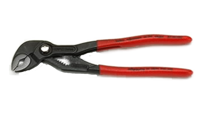 cobra pliers with red handles