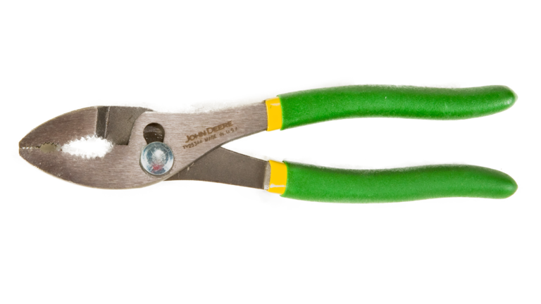 combination slip joint pliers with green handles