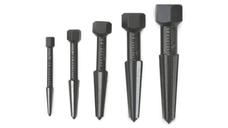 Double-edge five-piece screw extractor set