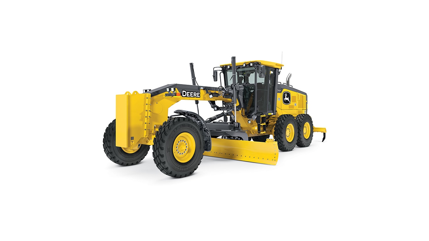 770G/GP motor grader on white background