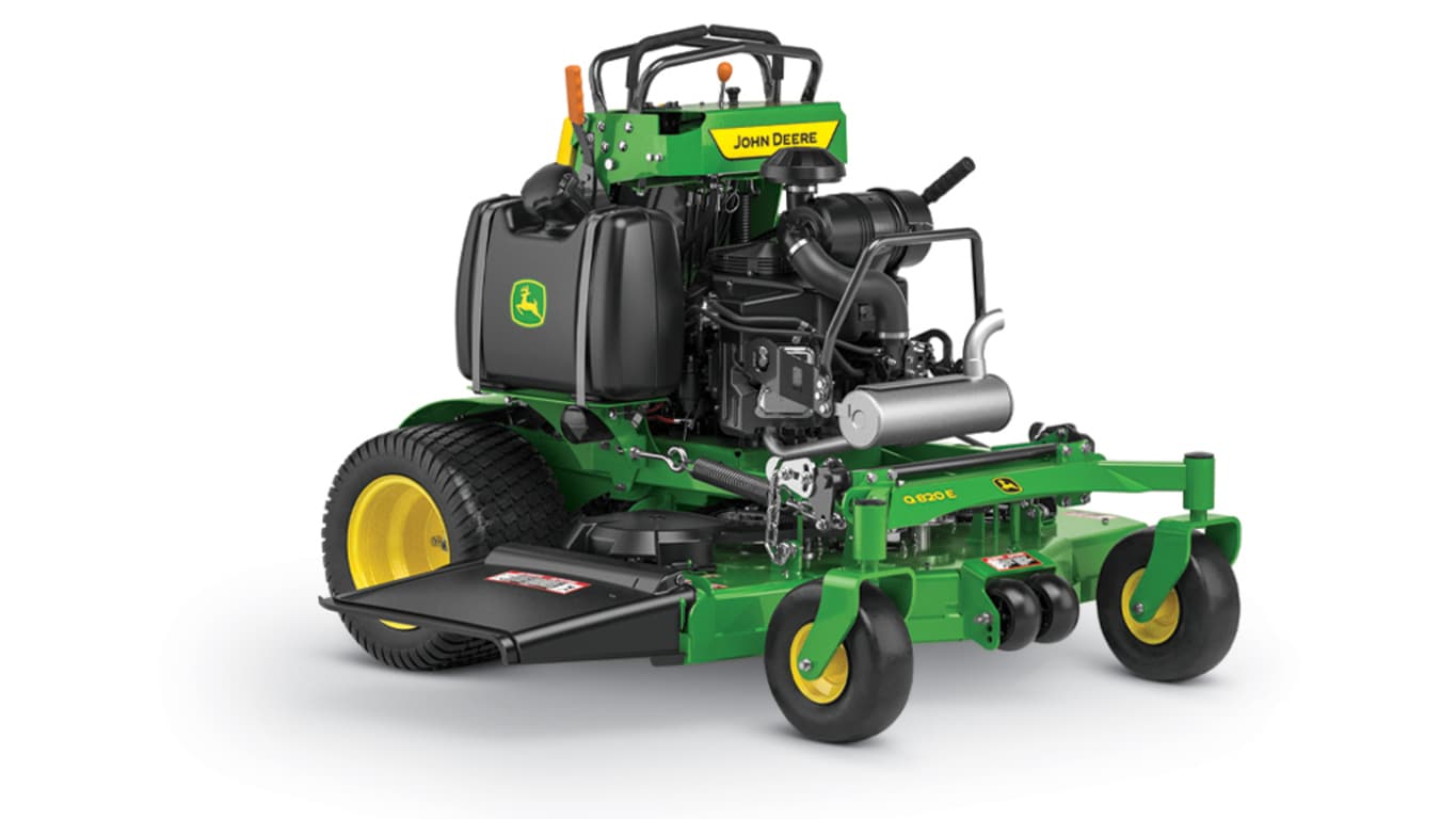 Studio right side view of the Q820E QuikTrak Stand-on mower