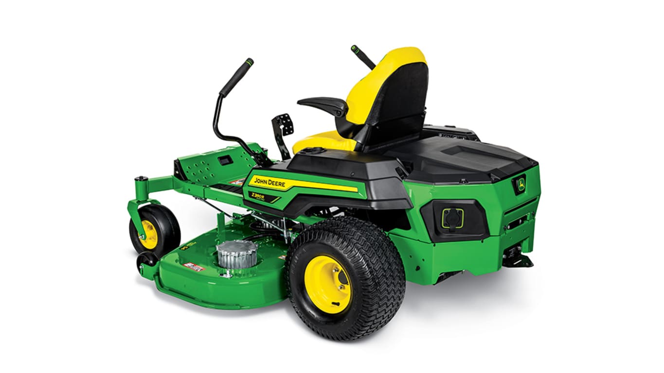 Rear-left view studio image of a Z380R ZTrak Zero-Turn Mower