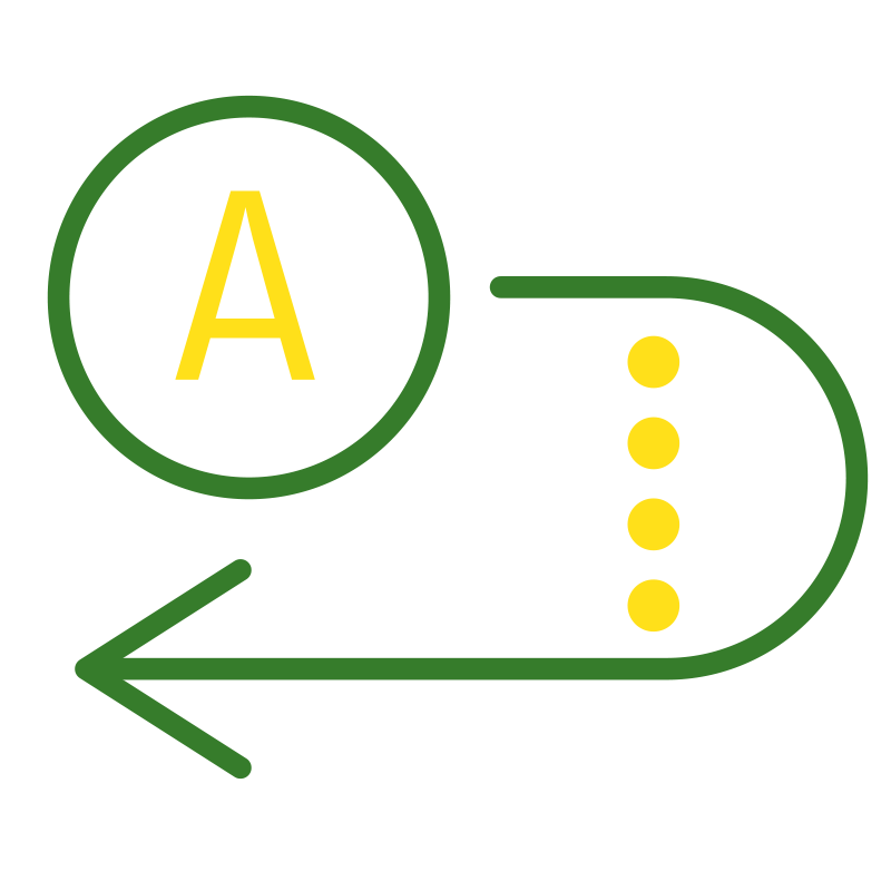Graphic icon representing AutoTrac Turn Automation