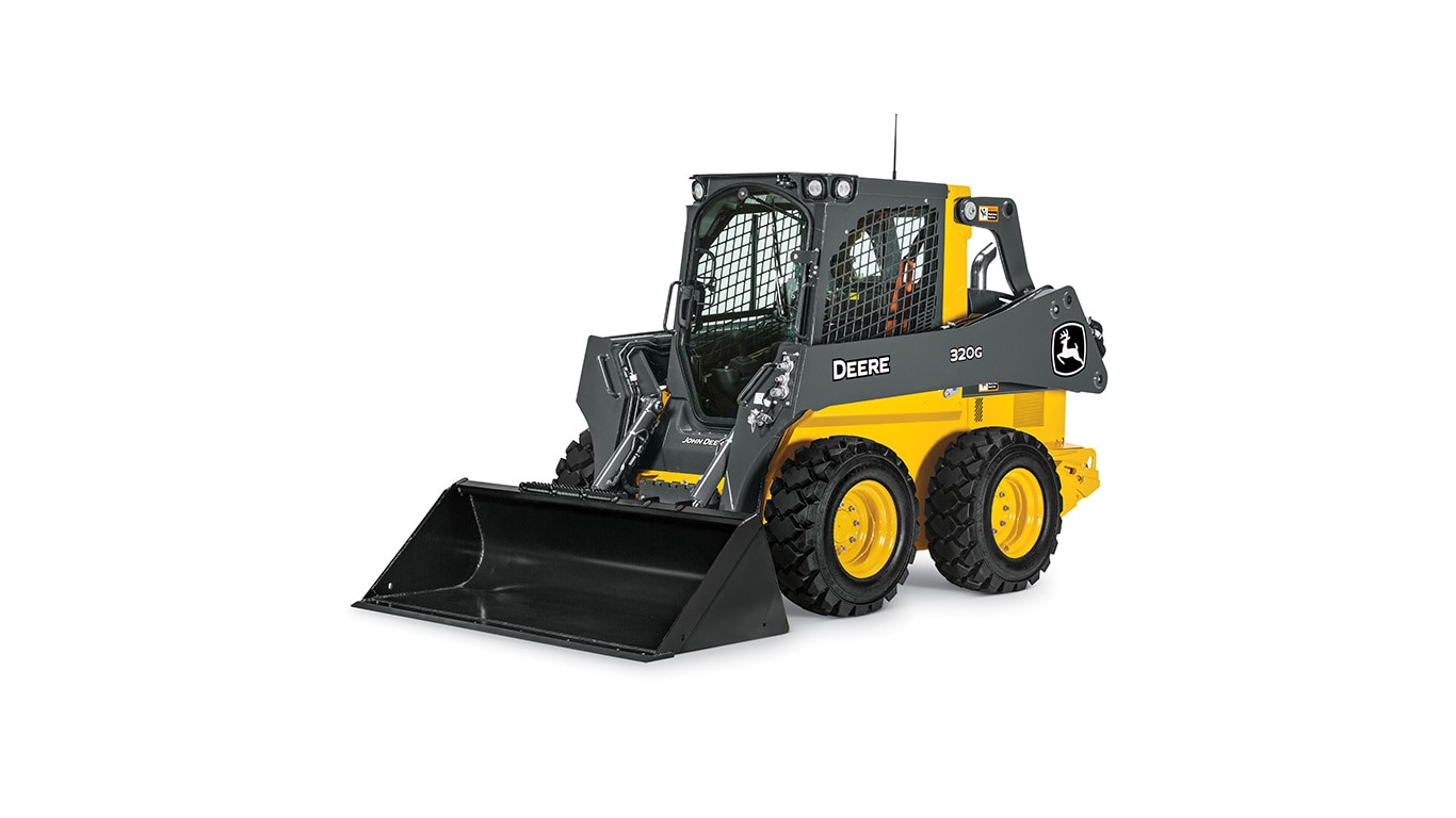 320G Skid Steer on white background