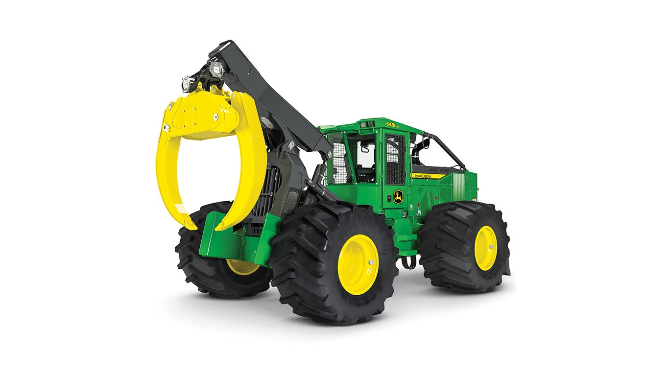 648L II Skidder with white background.