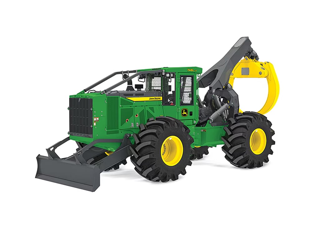 Left-front facing 748L-III Skidder