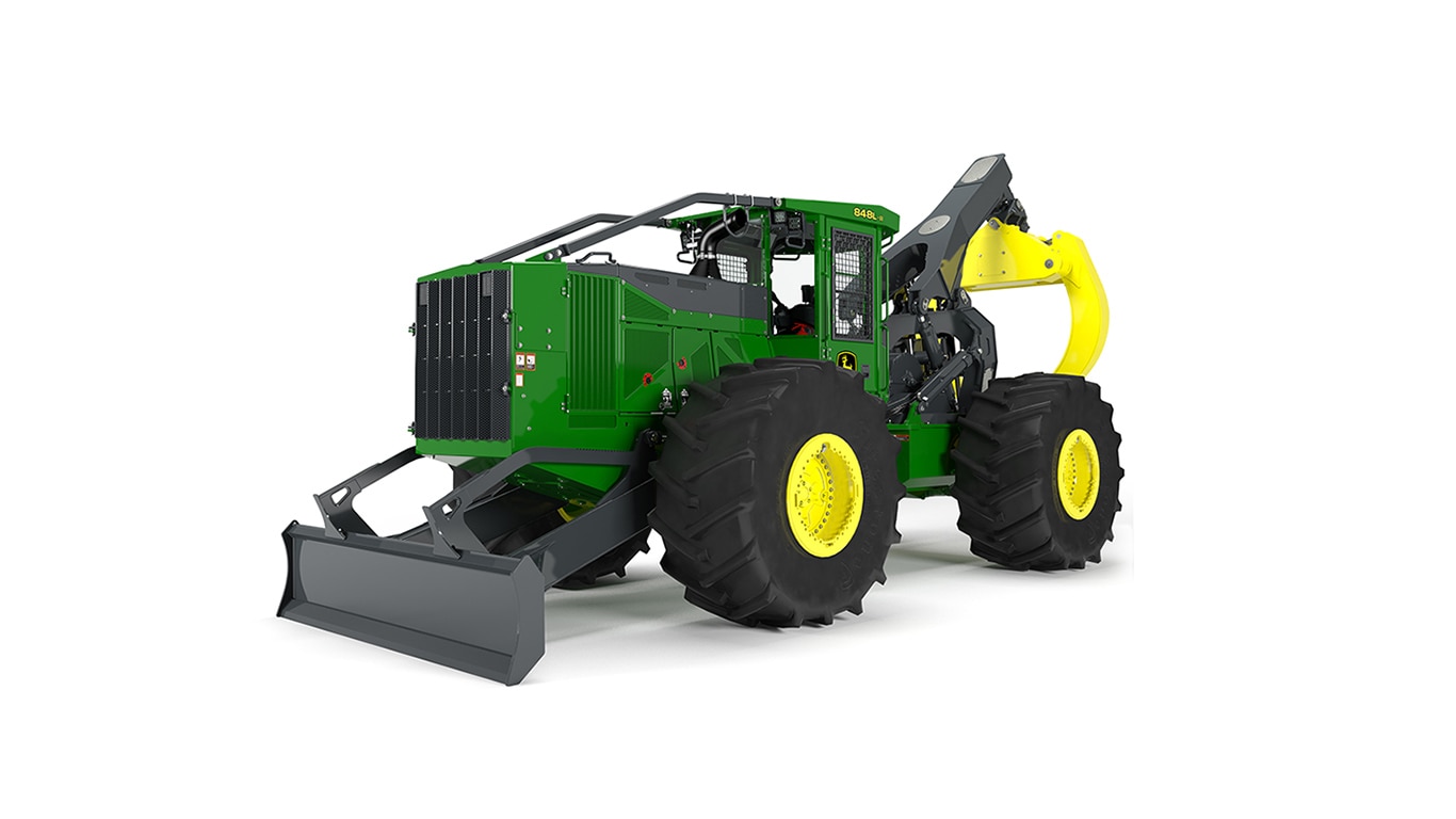 848L-II Skidder model on white background