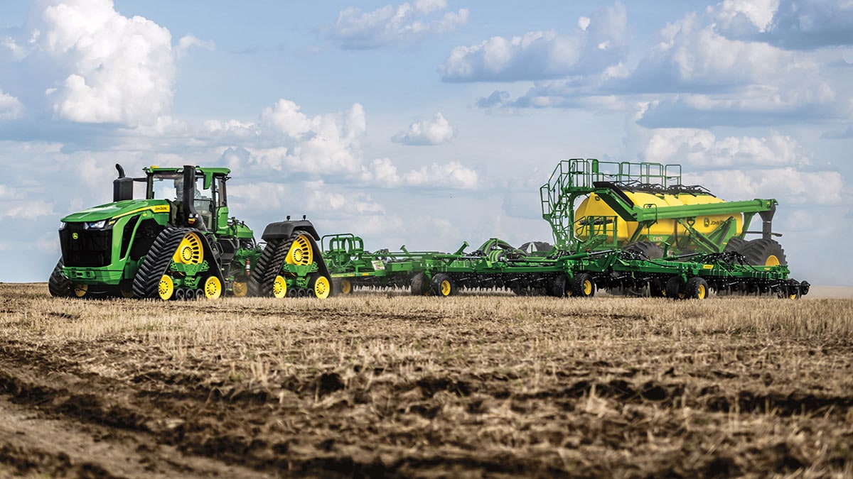 9RX tractor in a field