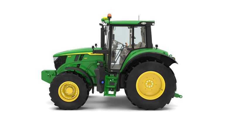 Studio shot of a left-facing 6M 130 on a white background