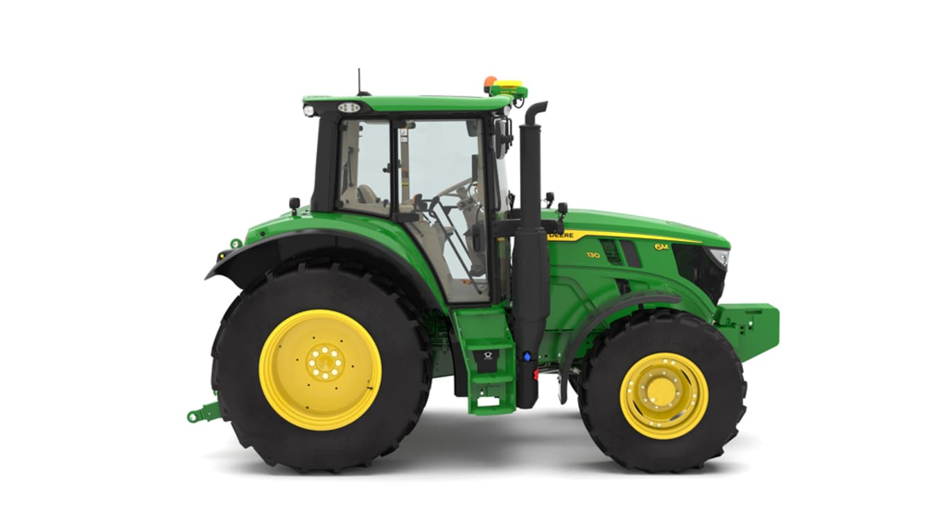 Studio shot of a right-facing 6M 130 on a white background