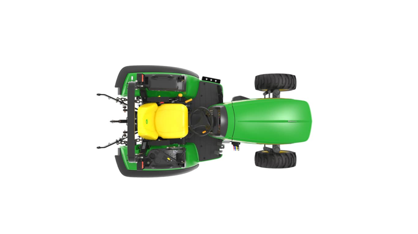 Top view of a 2032R Compact Tractor on a white background