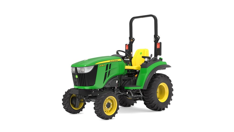 Front-left facing 2038R Compact Tractor on a white background